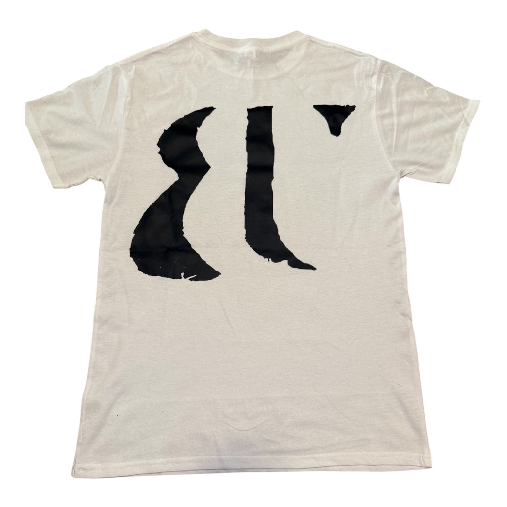 White "FIRE RED" Short Sleeve